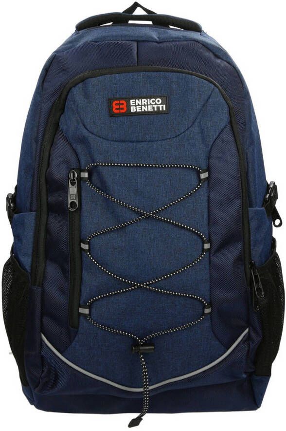 Enrico Benetti 15 inch rugzak Yellow Stone donkerblauw