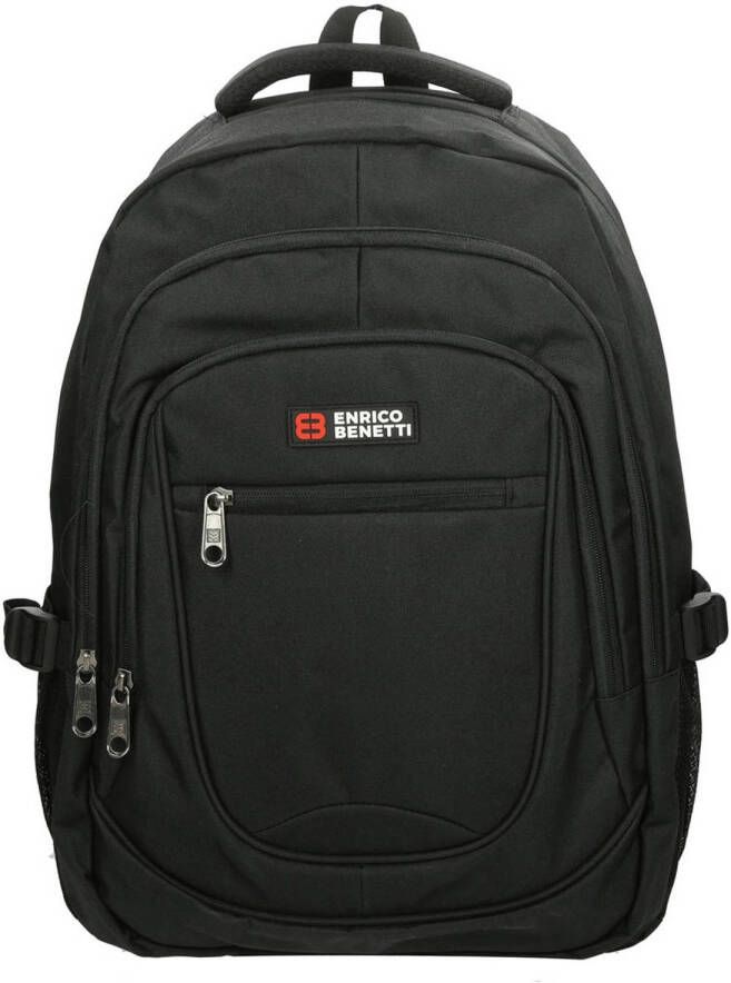 Enrico Benetti rugzak Hamburg 17 inch black