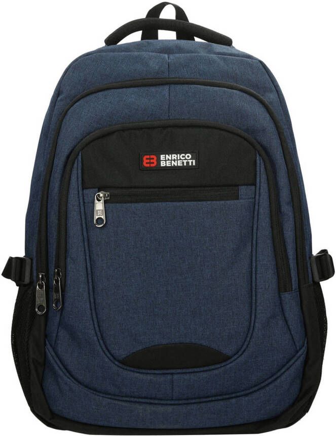 Enrico Benetti rugzak Hamburg 17 inch blue