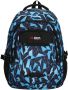 Enrico Benetti rugzak Santa Cruz met grafische print zwart blauw - Thumbnail 1