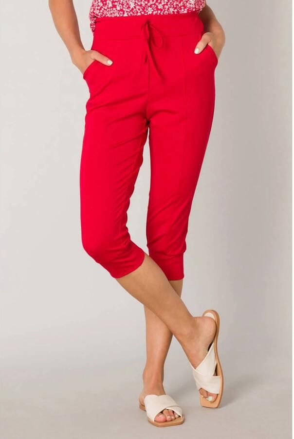 ES&SY relaxed regular waist broek rood - Foto 1