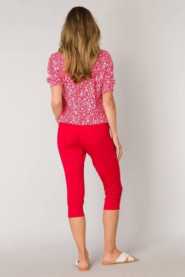 ES&SY relaxed regular waist broek rood - Foto 3