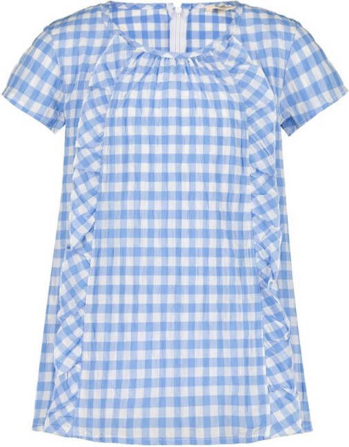 Esprit blouse met all over print blauw Meisjes Katoen Ronde hals All over print 104-110