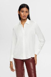 Esprit collection Overhemdblouse in glanzende look