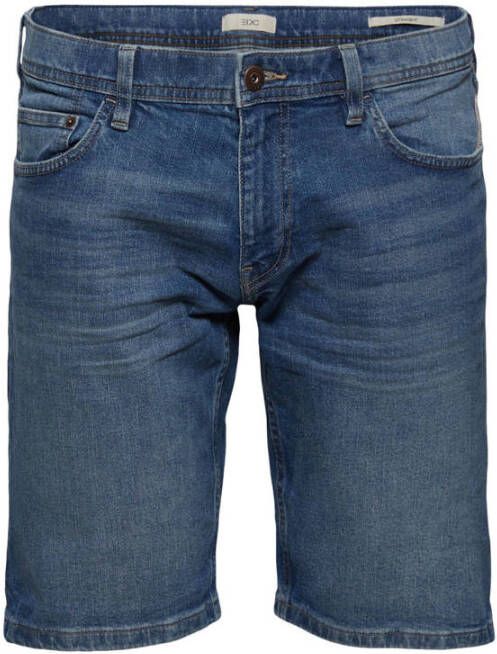 ESPRIT edc Men regular fit jeans short blue medium wash