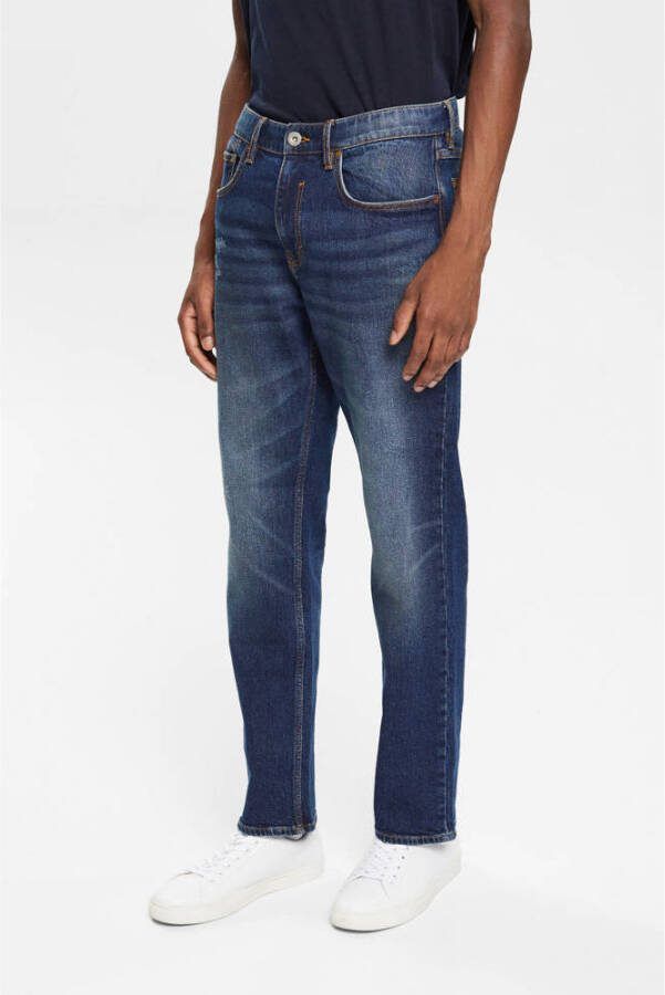 ESPRIT edc Men straight fit jeans blue dark wash