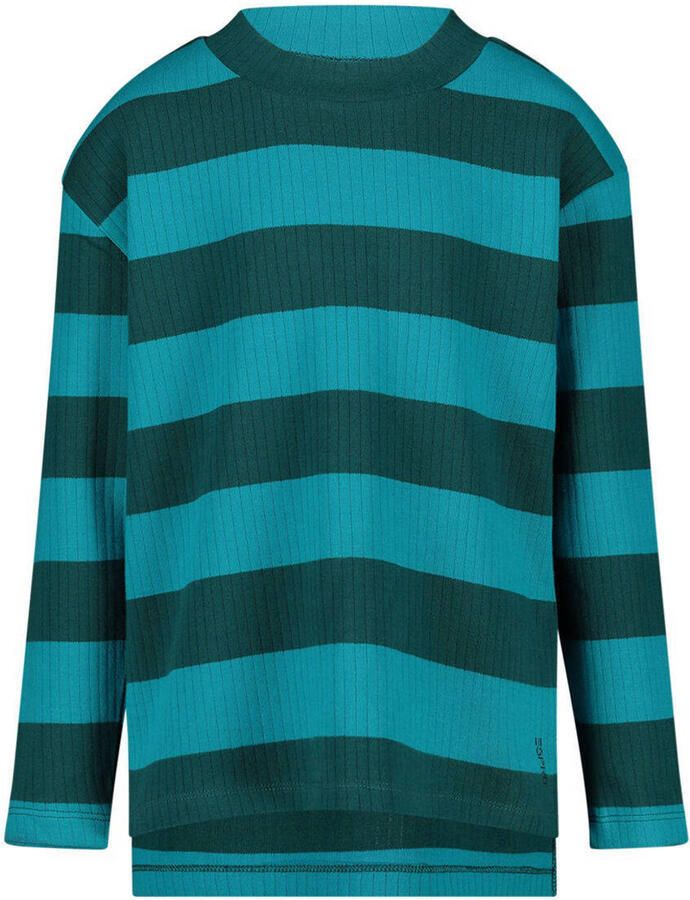 Esprit gestreepte longsleeve groen Meisjes Katoen Ronde hals Streep 140
