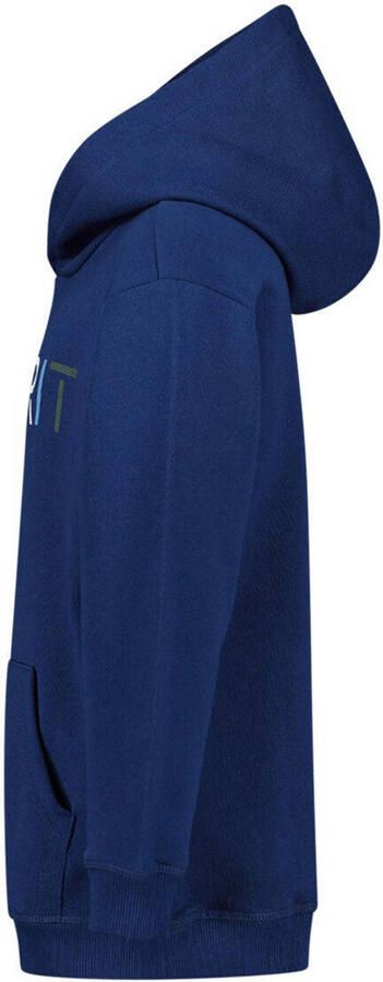 Esprit hoodie + longsleeve met logo blauw donkerblauw Sweater Logo 104-110 - Foto 2