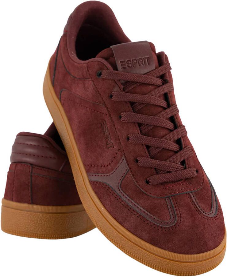 ESPRIT suèdelook sneakers bordeaux - Foto 2