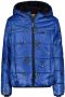 Esprit gewatteerde winterjas met all over print blauw Jongens Polyester Capuchon 92 - Thumbnail 1