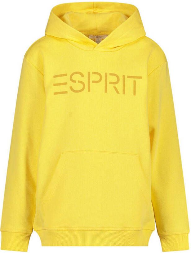 Esprit hoodie met logo geel Sweater Logo 176 | Sweater van