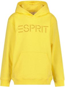 ESPRIT hoodie met logo geel
