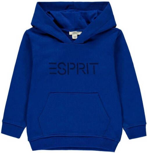 ESPRIT hoodie met logo hardblauw