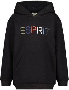 ESPRIT hoodie met logo zwart