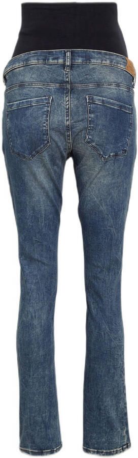 ESPRIT Maternity mom zwangerschapsjeans dark denim Blauw Dames Stretchdenim 34 30
