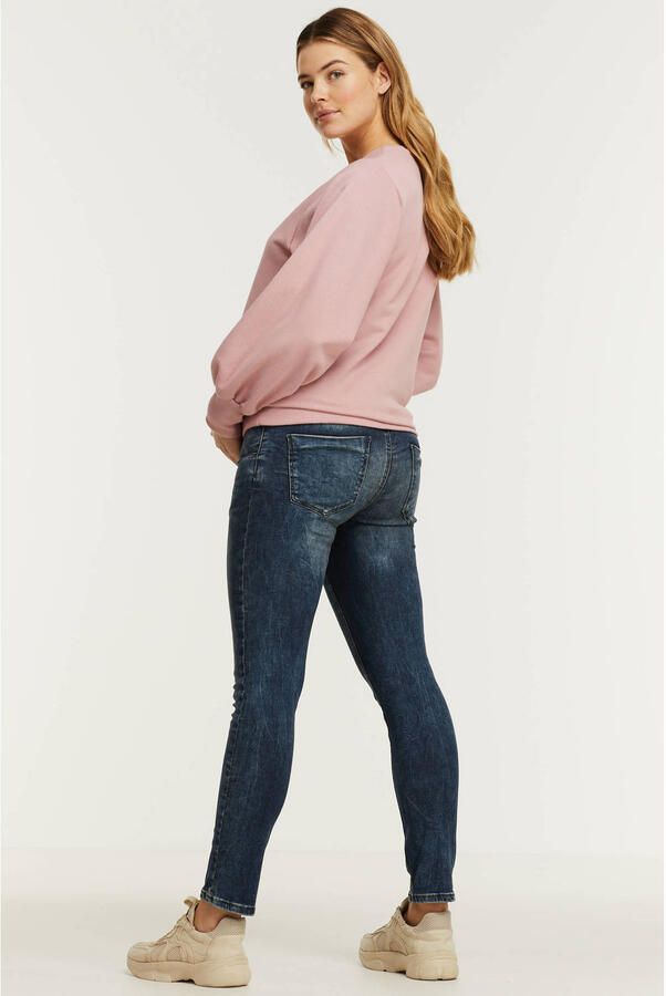 ESPRIT Maternity mom zwangerschapsjeans dark denim Blauw Dames Stretchdenim 34 30 - Foto 2