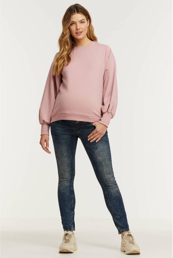 ESPRIT Maternity mom zwangerschapsjeans dark denim Blauw Dames Stretchdenim 34 30 - Foto 3