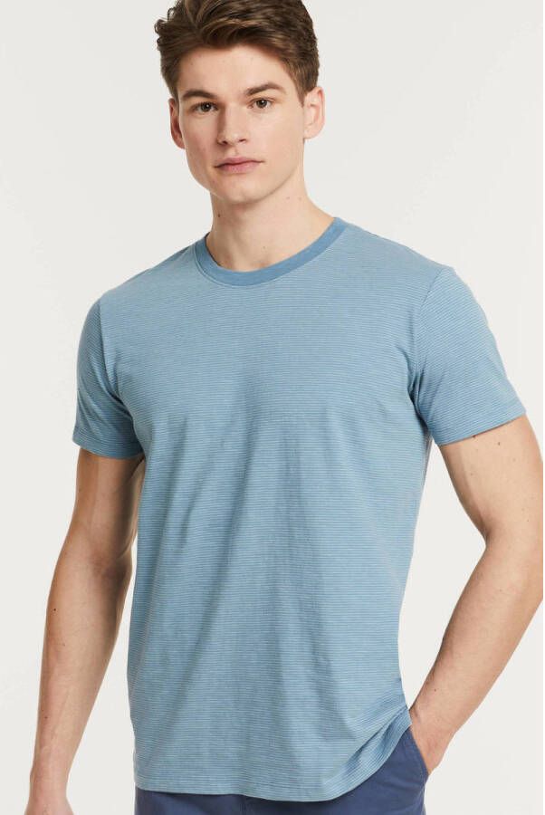 ESPRIT Men Casual gestreept T-shirt blue
