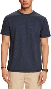 ESPRIT regular fit T-shirt donkerblauw