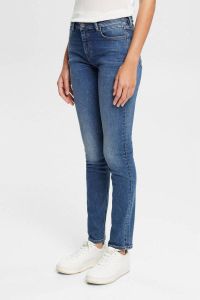 Esprit Slim fit jeans met medium-rise-wash-effect