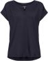 ESPRIT T-shirt van gerecycled polyester donkerblauw - Thumbnail 1