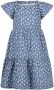 Esprit trapeze jurk met all over print blauw wit Meisjes Katoen Ronde hals 128-134 - Thumbnail 1