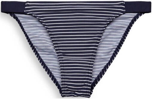 ESPRIT Women Beach gestreept bikinibroekje donkerblauw wit