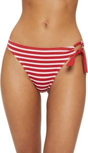 ESPRIT Women Beach gestreept bikinibroekje rood wit