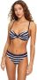 ESPRIT Women Beach voorgevormde beugel bikinitop donkerblauw wit - Thumbnail 1