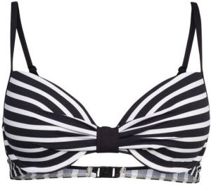 ESPRIT Women Beach voorgevormde beugel bikinitop zwart wit