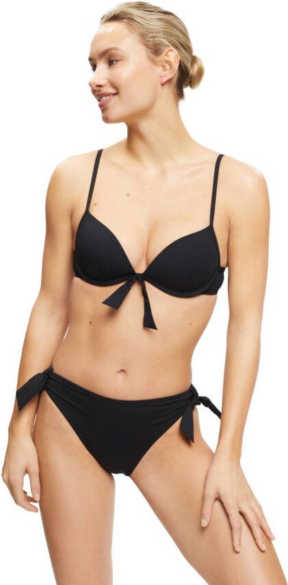 ESPRIT Women Beach voorgevormde push-up bikinitop zwart