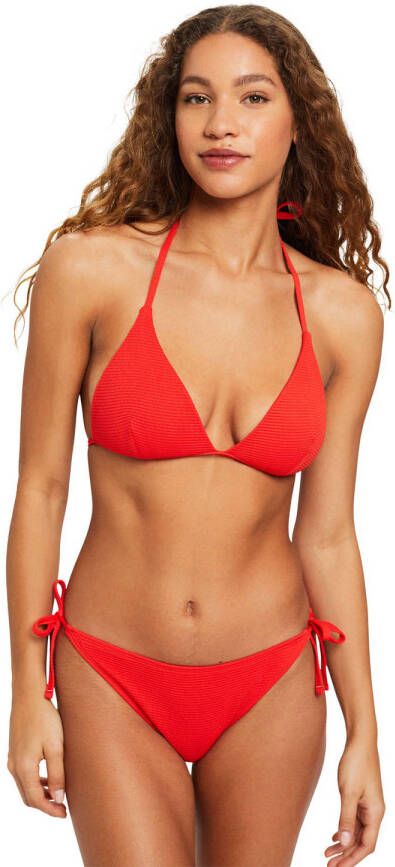 ESPRIT Women Beach voorgevormde triangel bikinitop Joia rood
