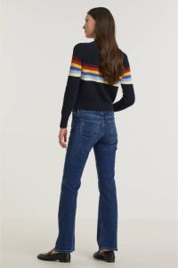 Esprit Bootcut jeans van stretch-denim met lichte washed- en used effecten
