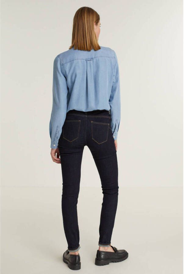 ESPRIT Women Casual high waist skinny jeans dark blue denim