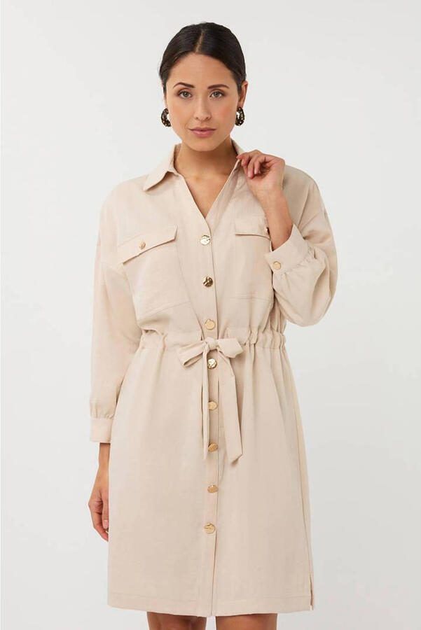 Esqualo blousejurk zand