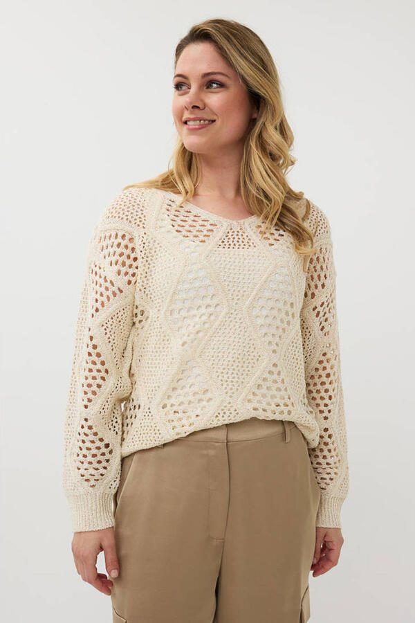 Esqualo crochet trui ivoor - Foto 2