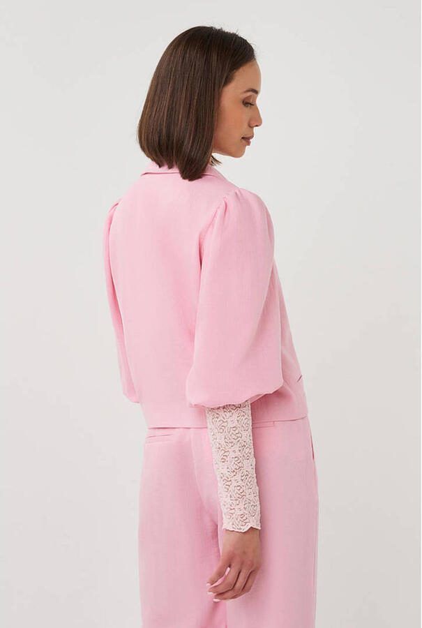 Esqualo cropped blazer roze - Foto 3
