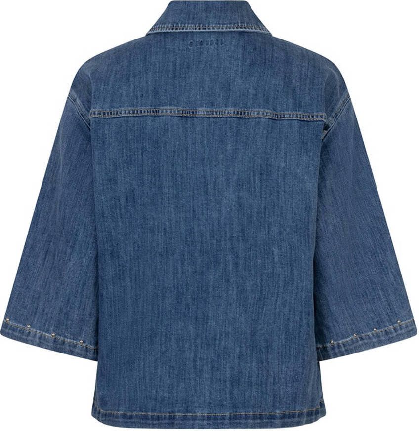 Esqualo denim blouse dark blue denim - Foto 2