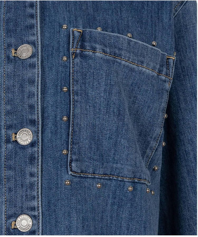 Esqualo denim blouse dark blue denim - Foto 3