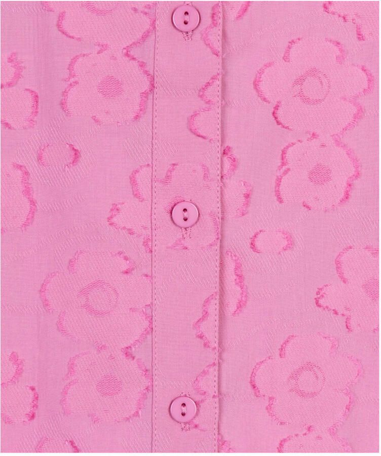 Esqualo gebloemde blouse roze - Foto 2
