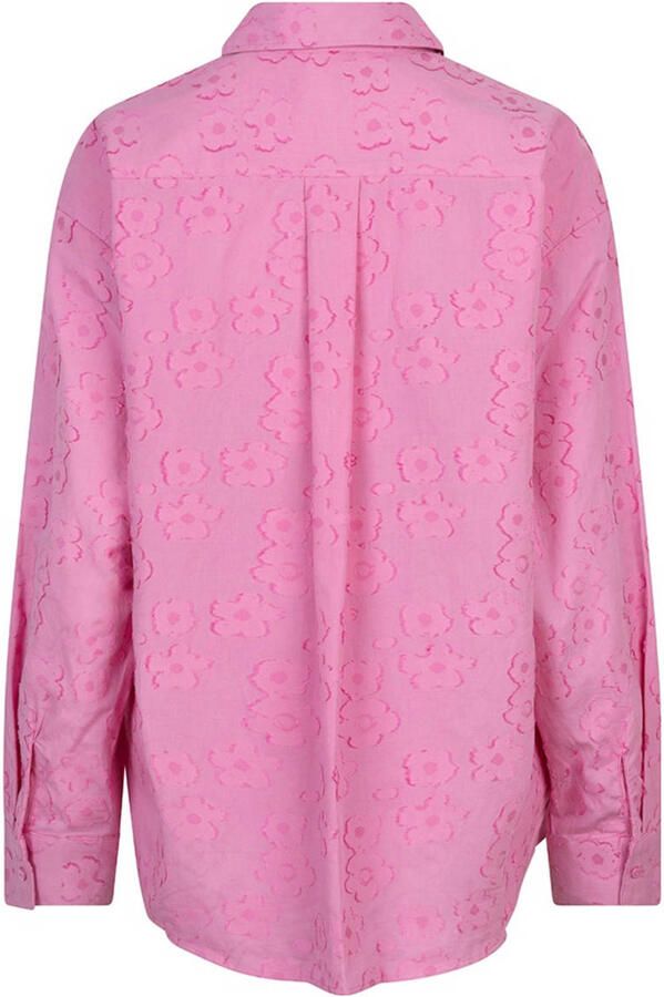 Esqualo gebloemde blouse roze - Foto 3