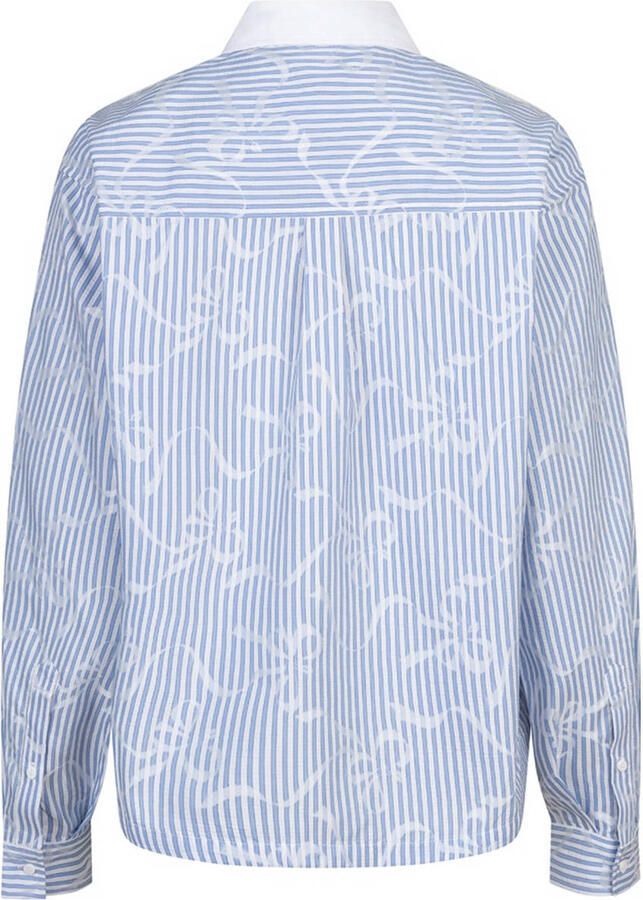 Esqualo gestreepte blouse blauw - Foto 2
