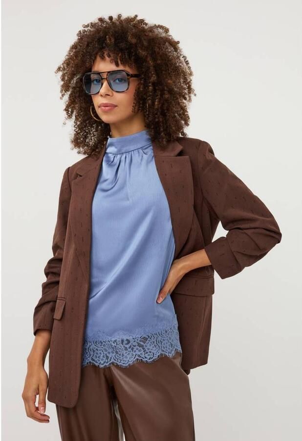 Esqualo getailleerde blazer bruin