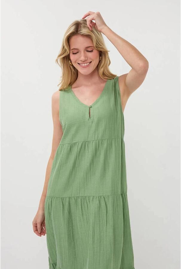 Esqualo midi jurk groen