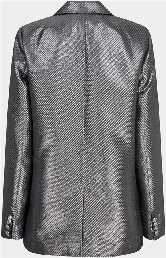 Esqualo Metallic Blazer in Zilver Gray Dames - Foto 3