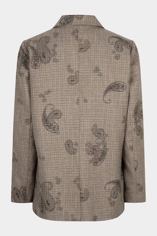 Esqualo regular blazer met paisley - Foto 3
