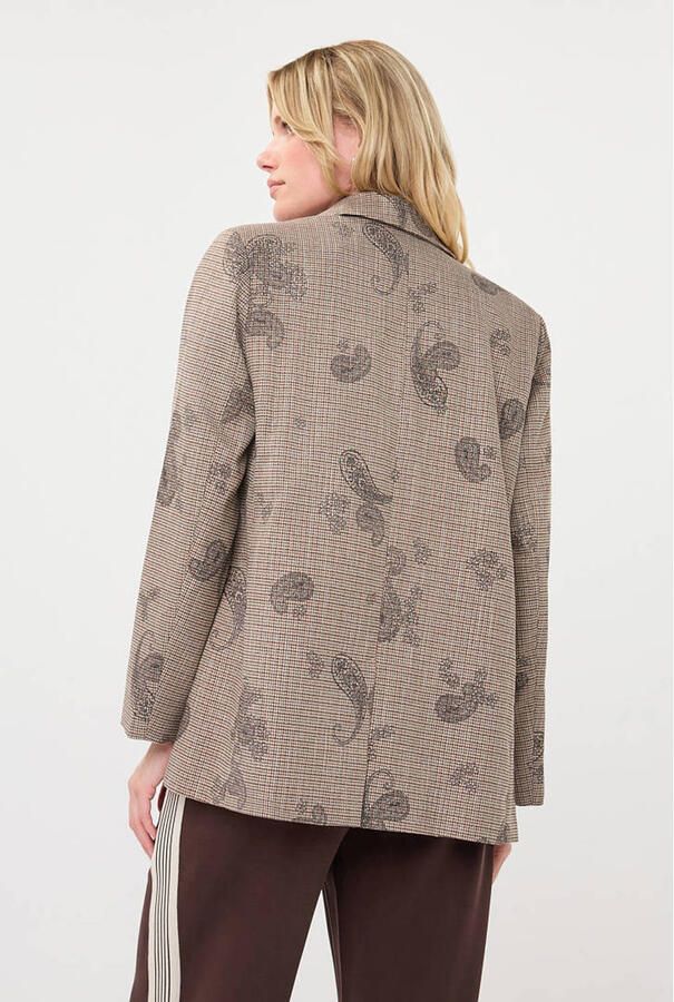 Esqualo regular blazer met paisley - Foto 2