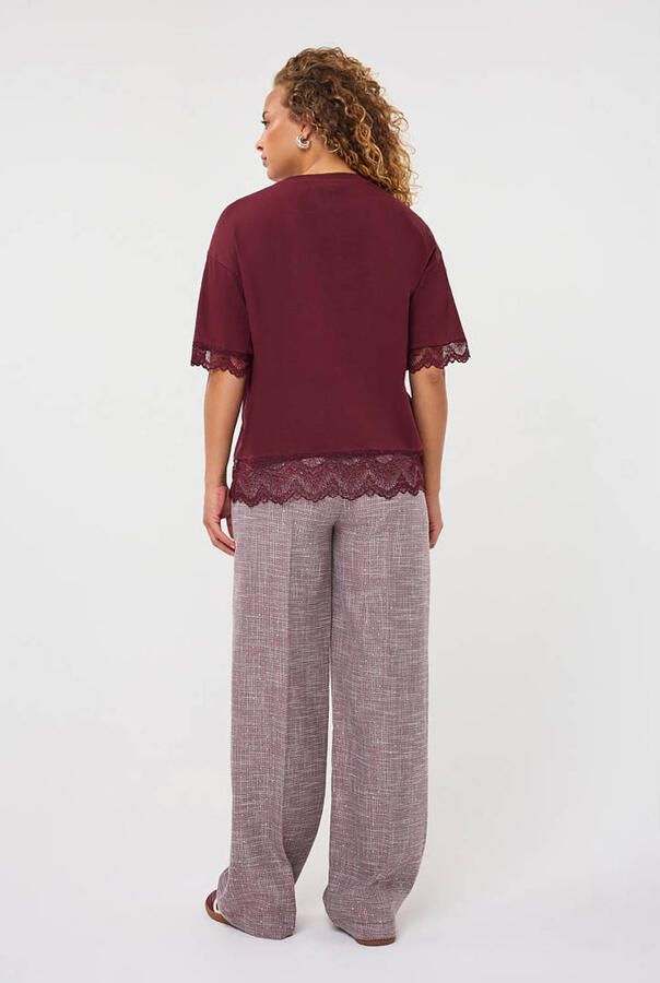 Esqualo T-shirt donkerrood - Foto 3