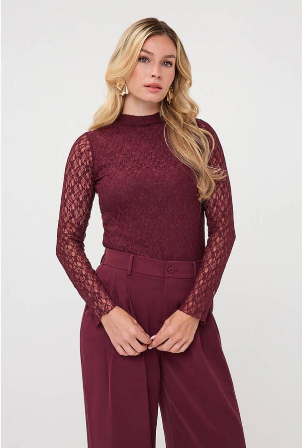 Esqualo top donkerrood