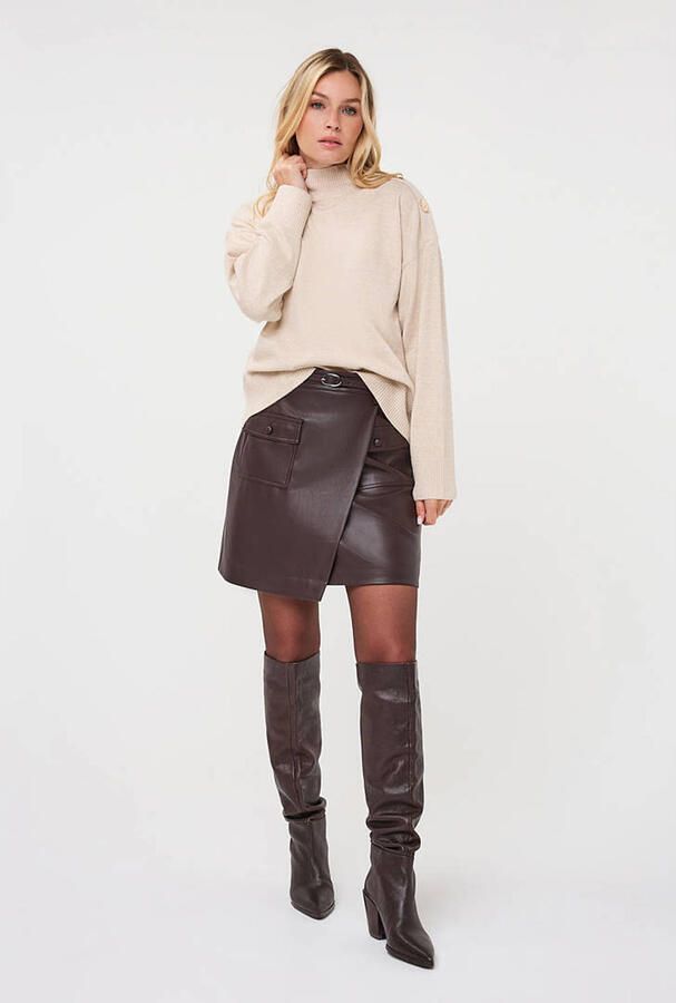 Esqualo trui met wol beige - Foto 2